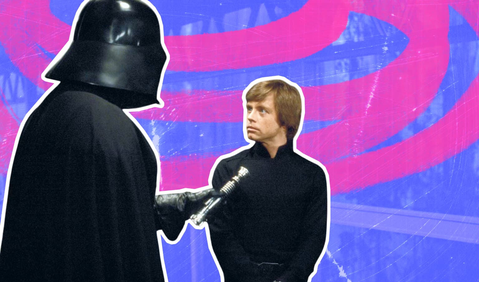 Люк Скайуокер и Дарт Вейдер