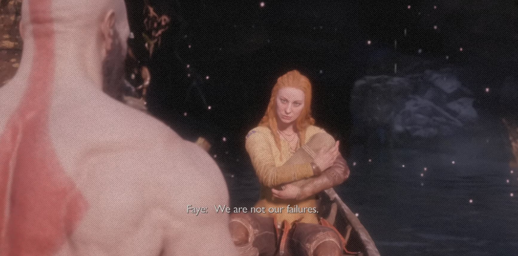 Кадр из ролика GOD OF WAR RAGNAROK Kratos And Faye Love Story (All Cutscenes) || Shirrako