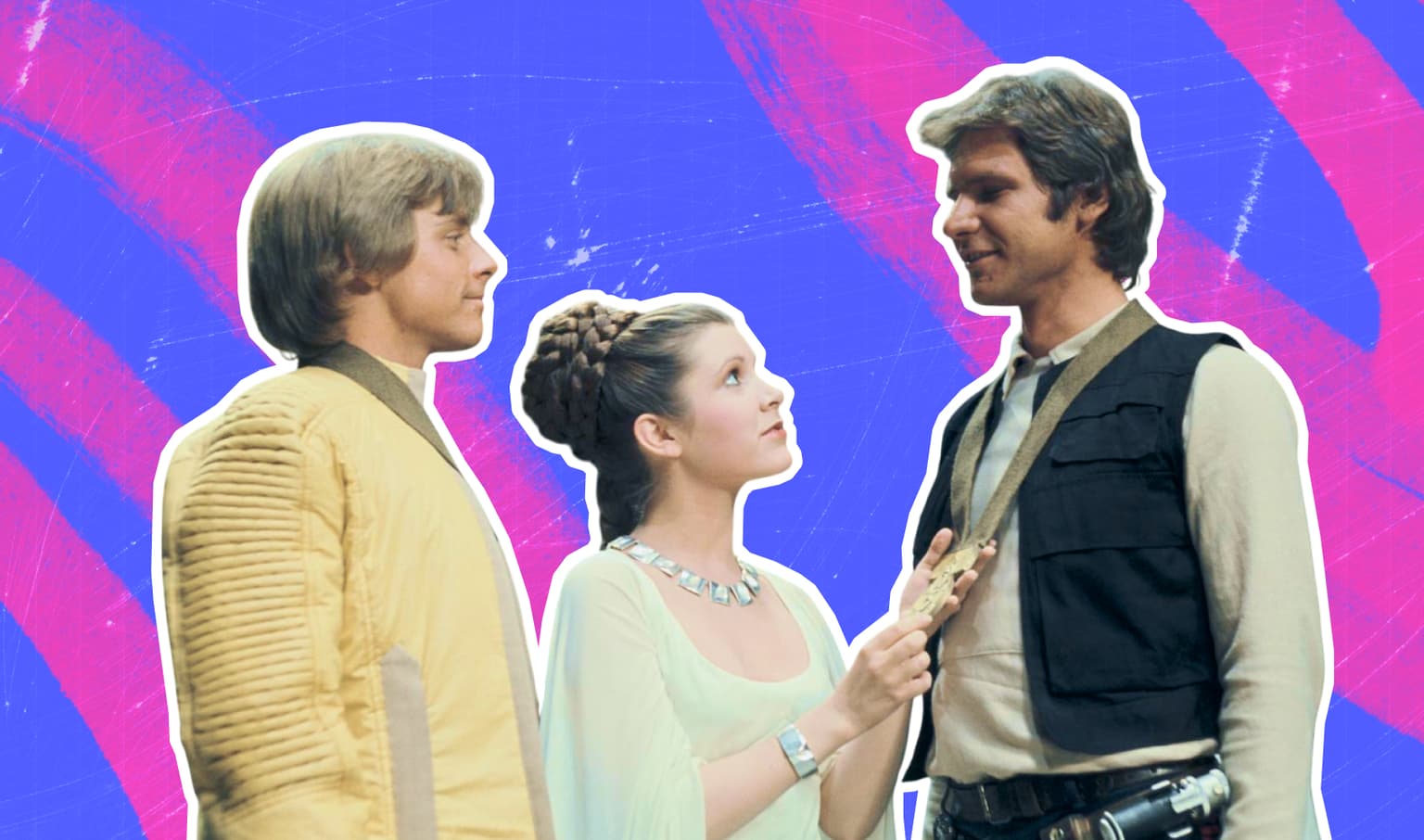 Люк Скайуокер, принцесса Лея и Хан Соло