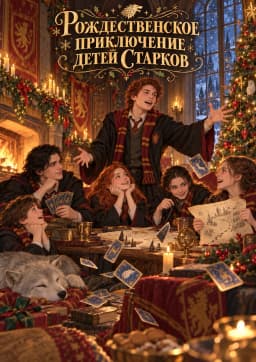 Обложка фанфика Рождественское приключение детей Старков / The Stark Kids Have a Christmas Adventure