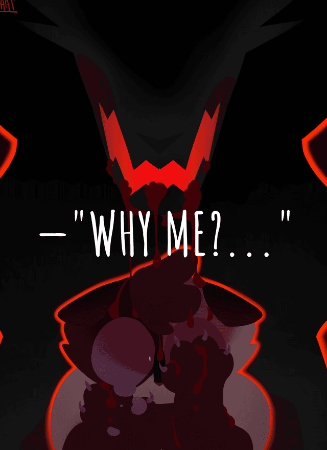 Обложка фанфика —"Why me?.."