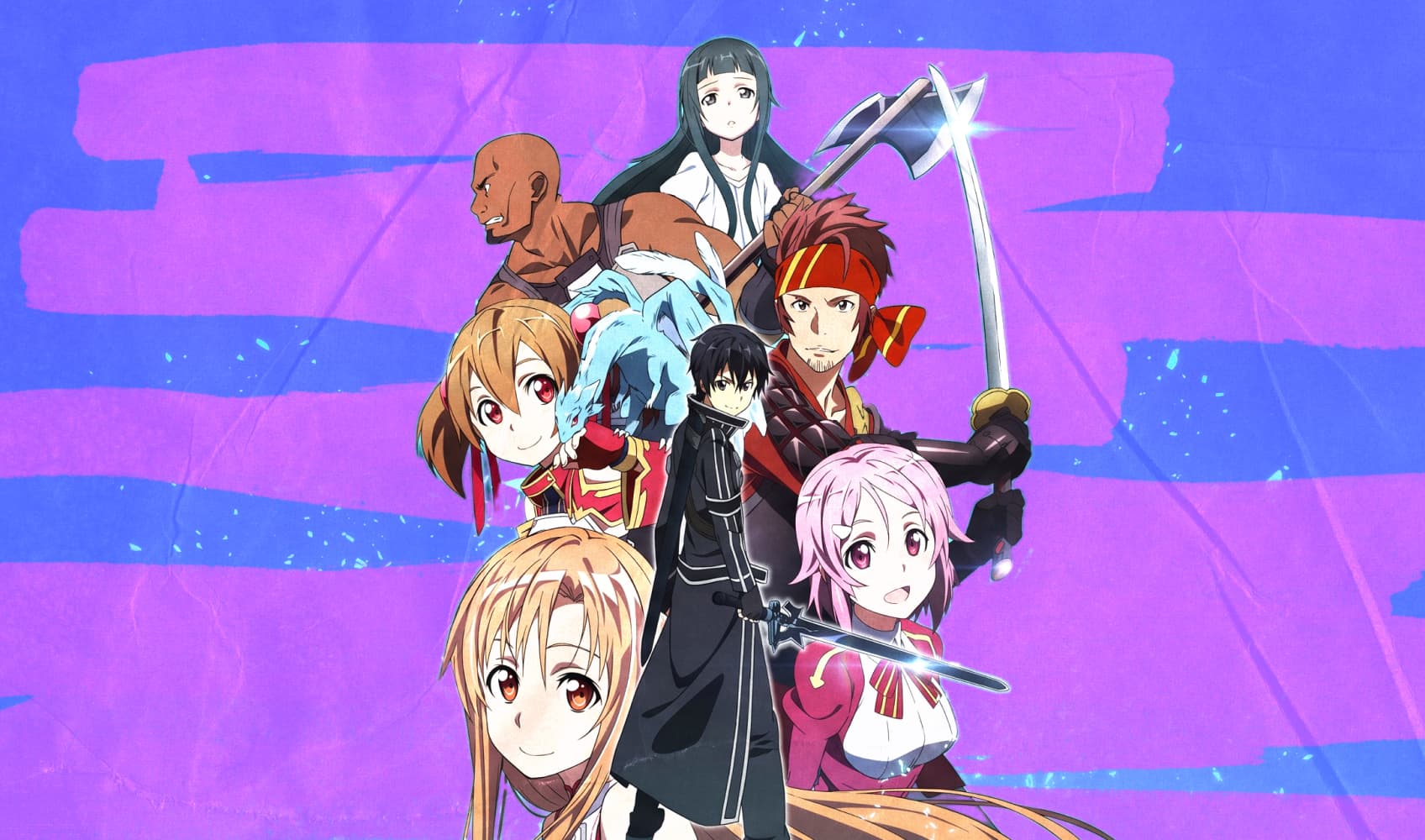 Постер к аниме-сериалу «Sword Art Online: Aincrad»