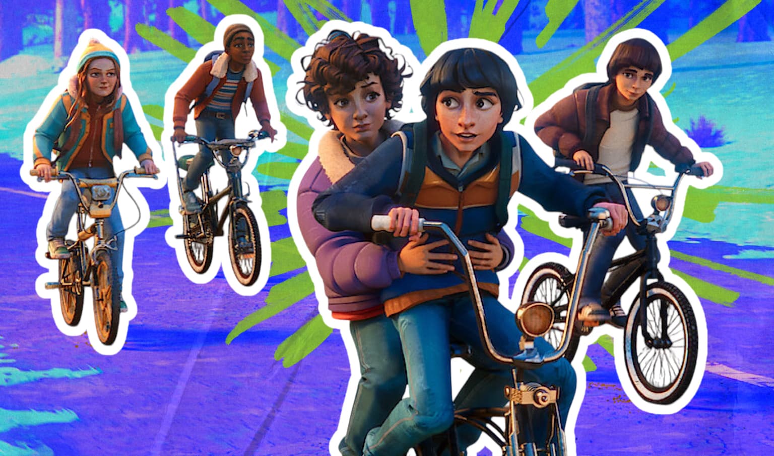 Кадр к спин-оффу «Очень странные дела: Истории из 85-го» © Netflix Animation//21 Laps Entertainment