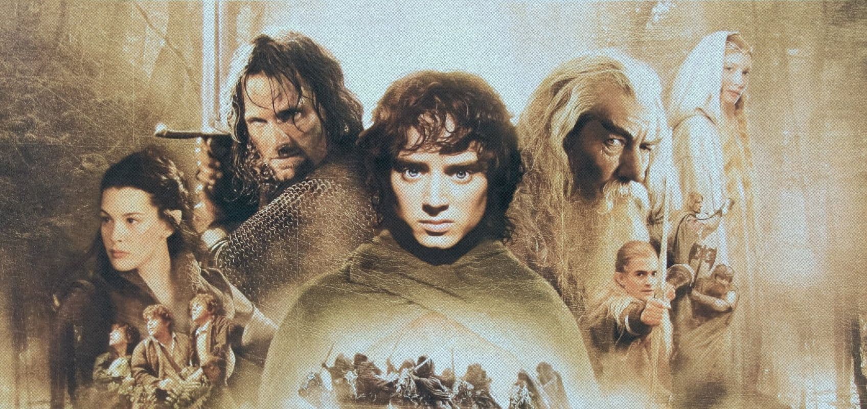 Обложка к фильму "Властелин колец: Братство кольца" (2001 год)