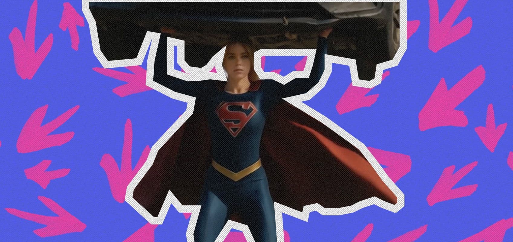 Кадр из официального трейлера к фильму «Супергёрл» (2026 г)