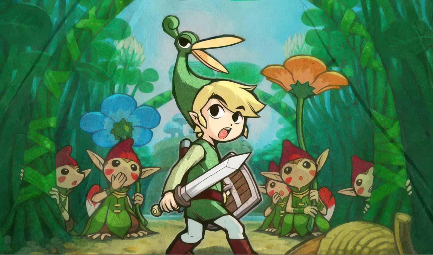 Официальный арт к игре «The Legend of Zelda: The Minish Cap» (2004 г) 