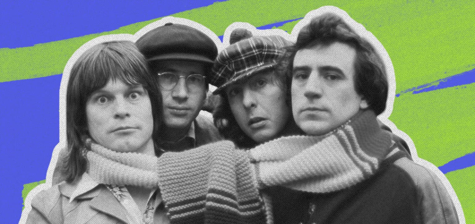 Участники комедийной группы «Монти Пайтон»: Терри Гиллиам, Эрик Айдл, Нил Иннес, Терри Джонс © BBC