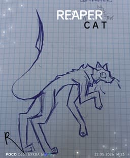Обложка фанфика REAPER-CAT/ Кошка Жнец