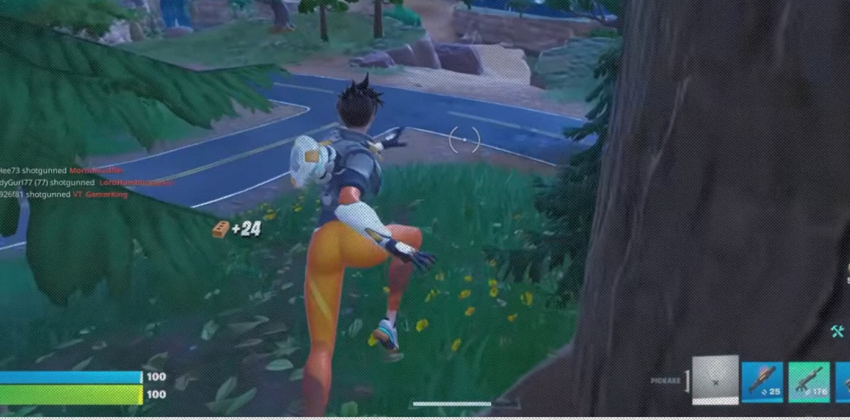 Кадр из ролика NEW TRACER Skin Gameplay In Fortnite! (Overwatch) || VALtheVAL| 