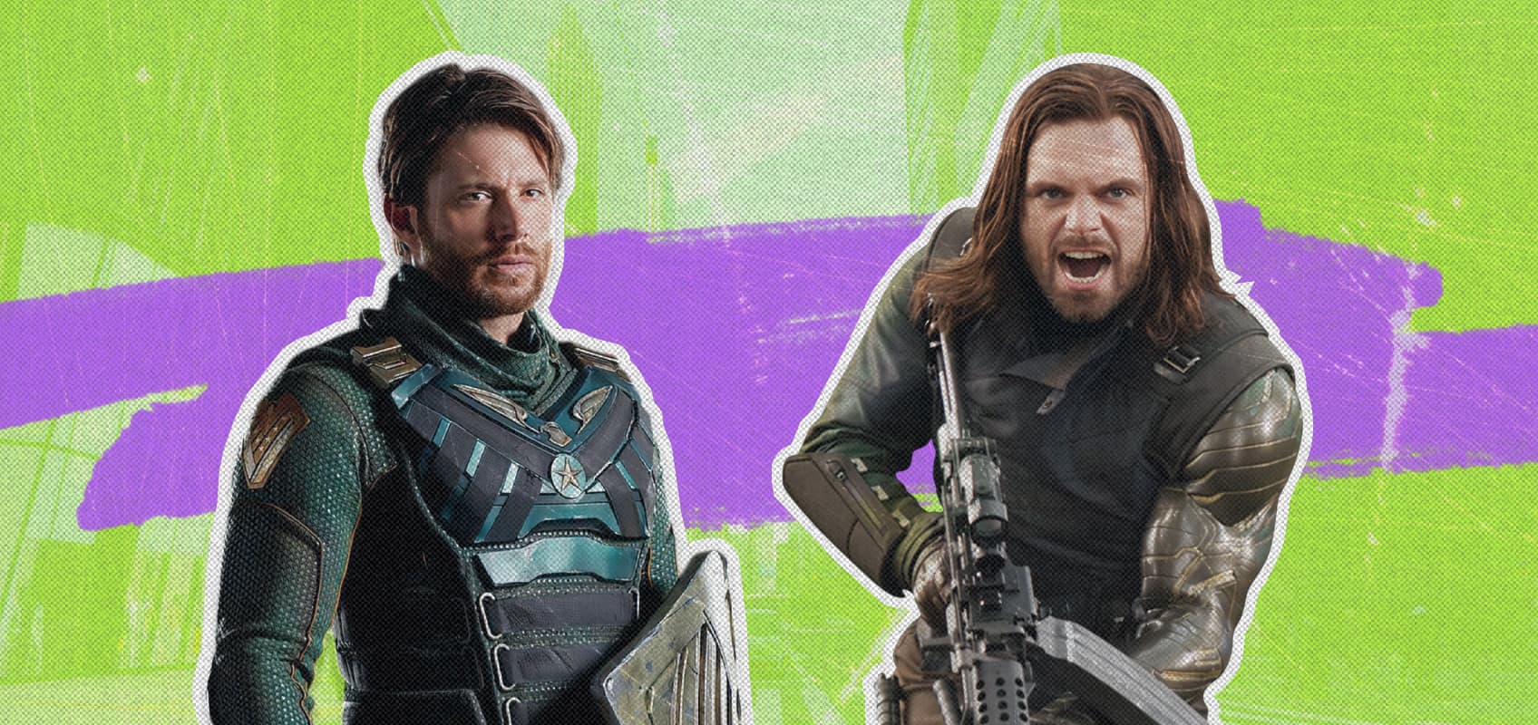 Солдатик из сериала «Пацаны» и Баки Барнс из вселенной Marvel