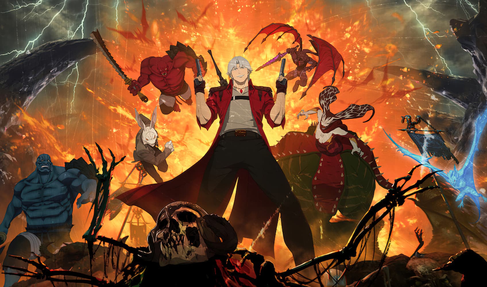 Данте, постер к аниме-сериалу «Devil May Cry»