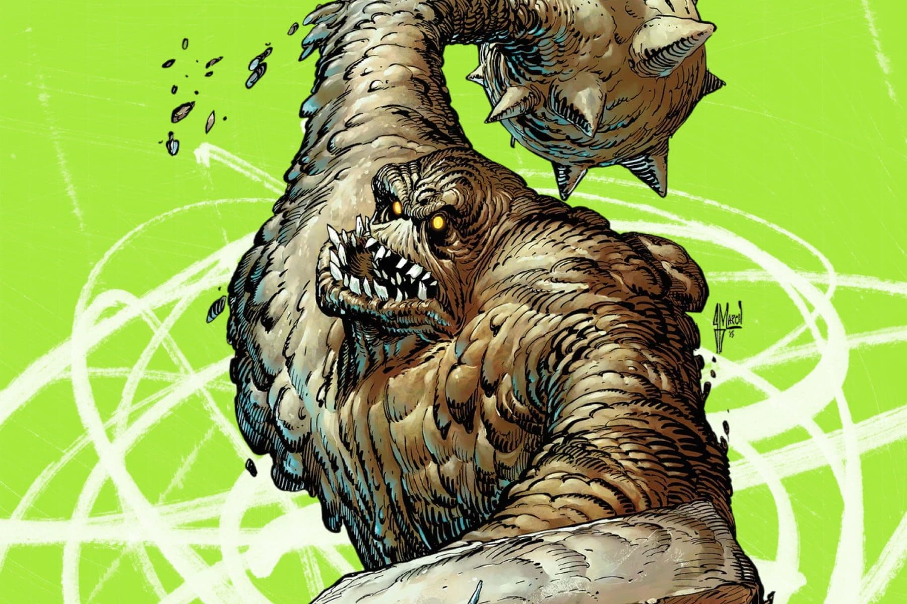 Коллаж: Глиноликий, DC Comics