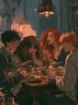 Обложка фанфика В гости к Поттерам / A Visit To The Potters