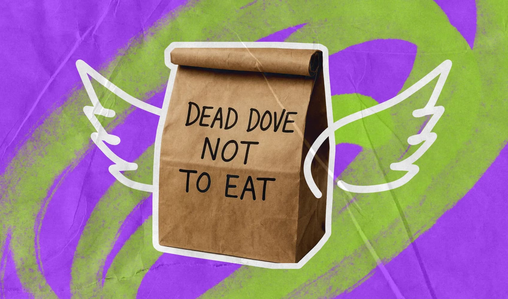 Пакетик с надписью «Dead Dove Not To Eat»