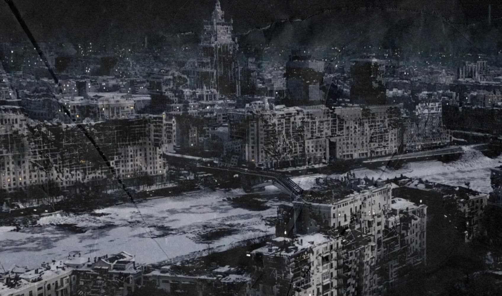 Разрушенная Москва, вид сверху
