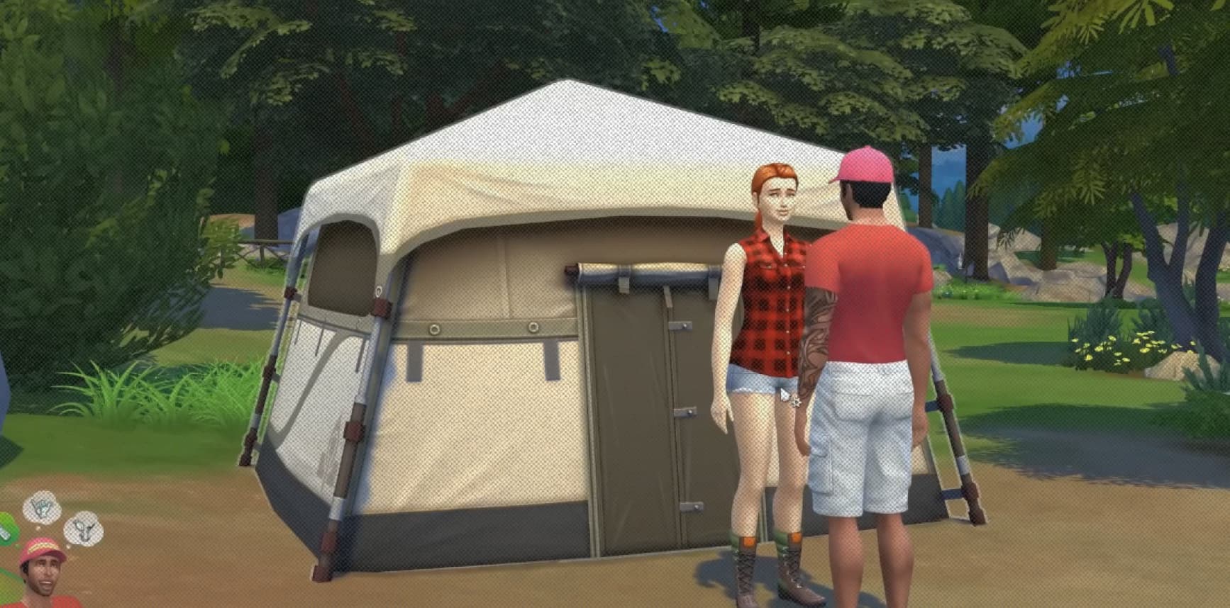 Кадр из ролика The Sims 4 Outdoor Retreat: Tent Woohoo || SimsVIP