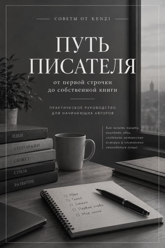Обложка фанфика Путь писателя