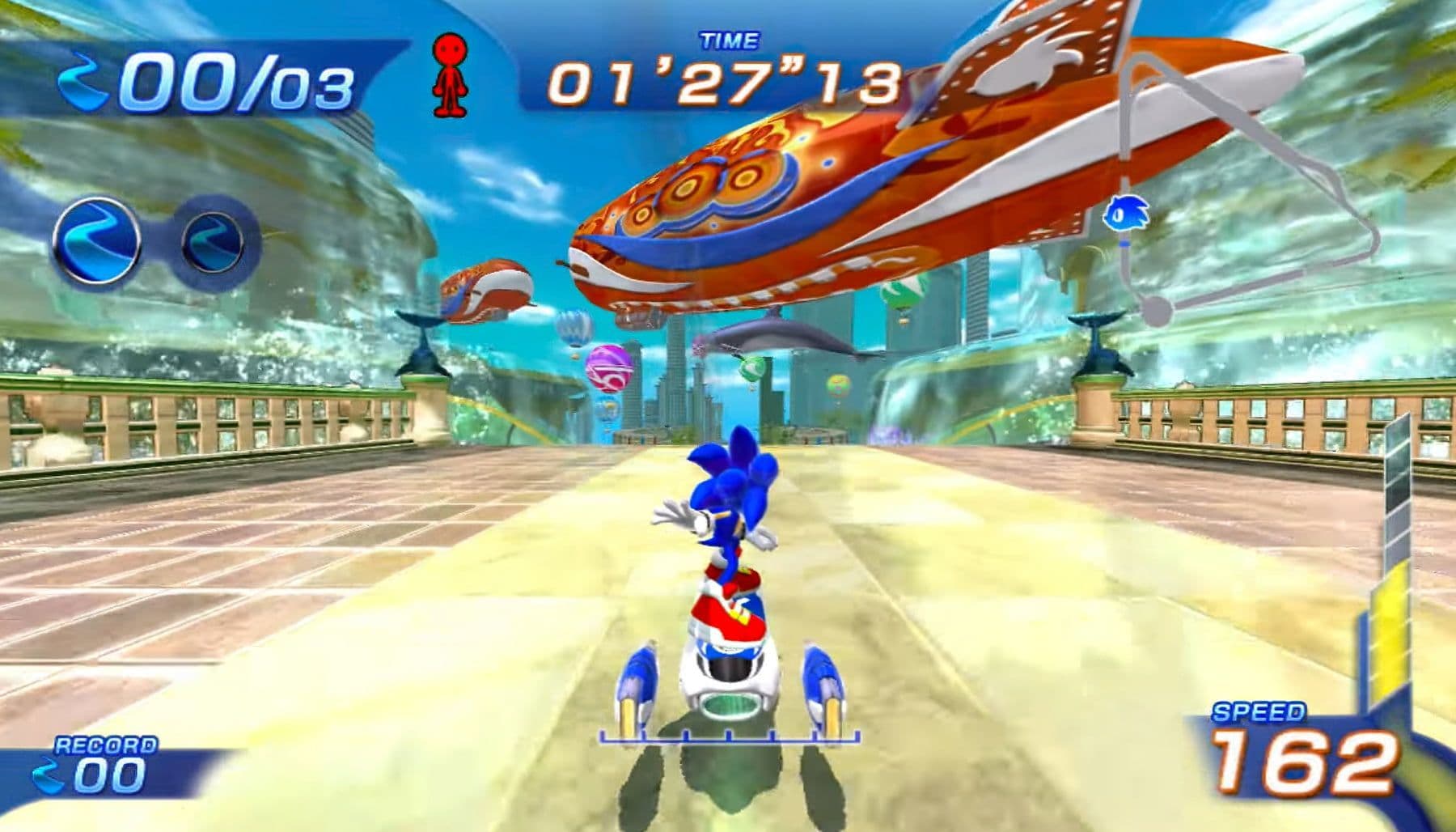Скриншот из игры «Sonic Free Riders»
