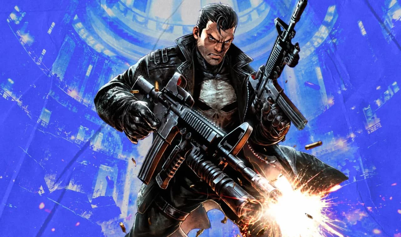 Официальный арт для мобильной карточной игры Marvel Battle Lines и комикса The Punisher Vol. 12 #11, художник Макс Лим (2019 г) © Nexon//Marvel Entertainment