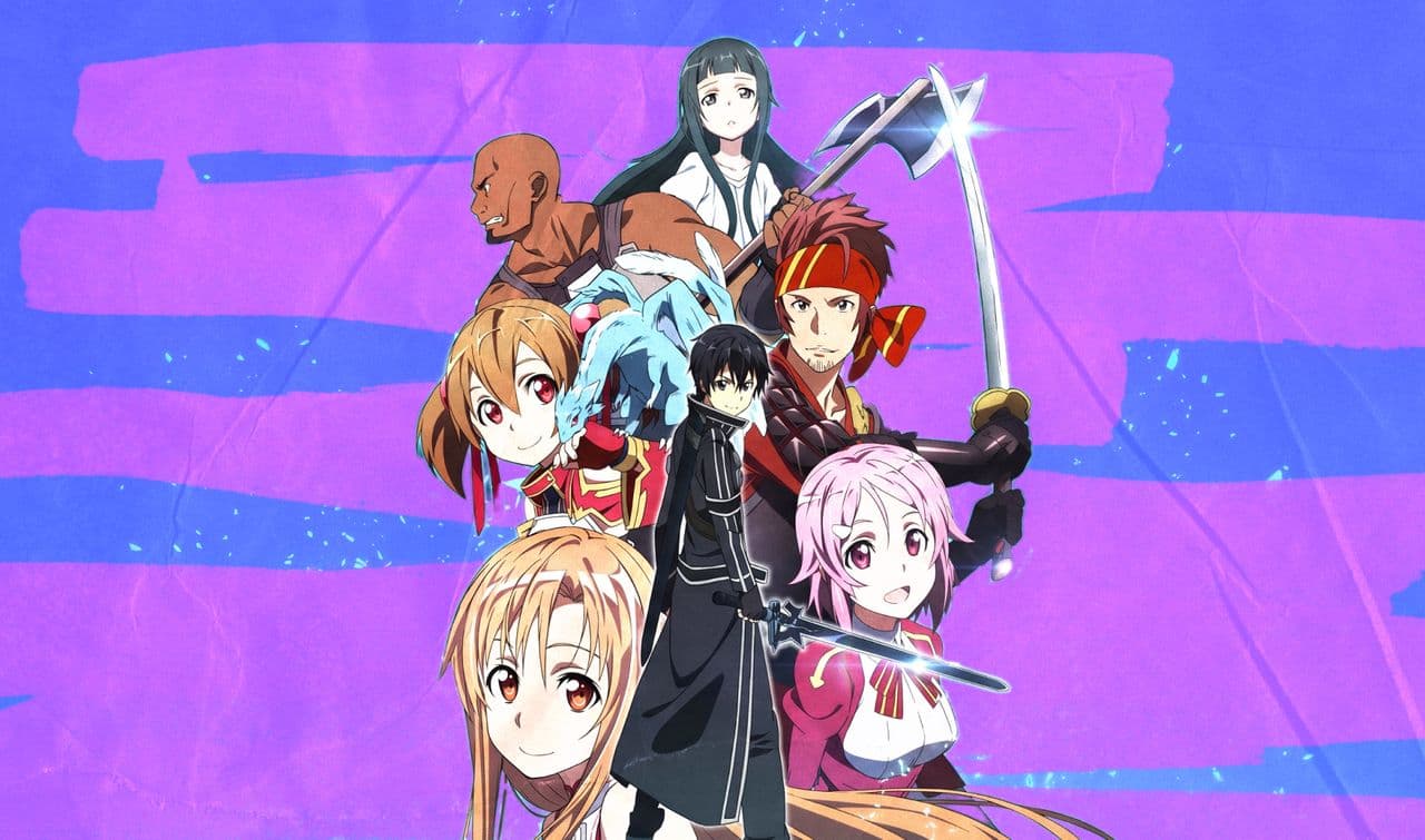 Постер к аниме-сериалу «Sword Art Online: Aincrad»