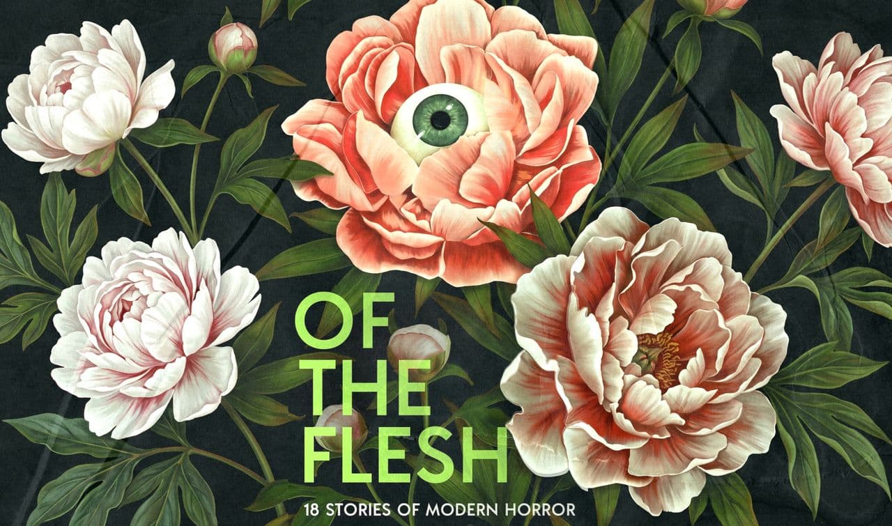 Обложка сборника рассказов современного хоррора «Of the Flesh»