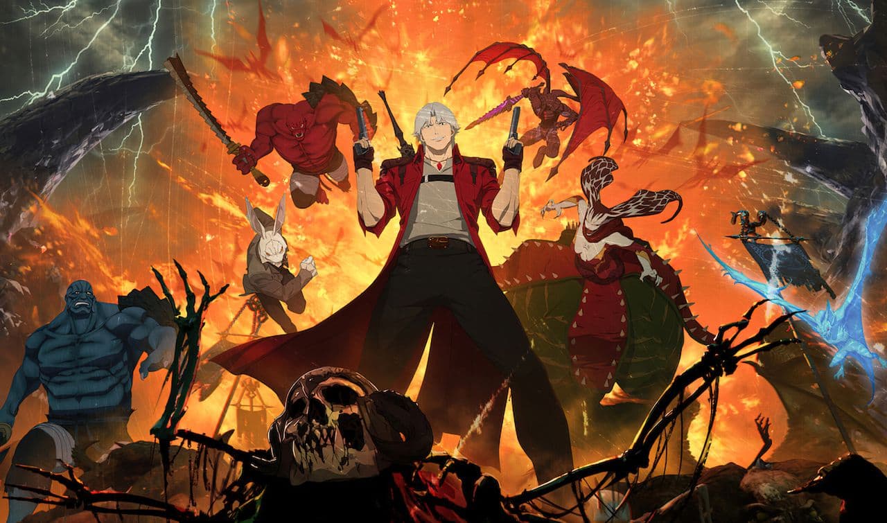 Данте, постер к аниме-сериалу «Devil May Cry»