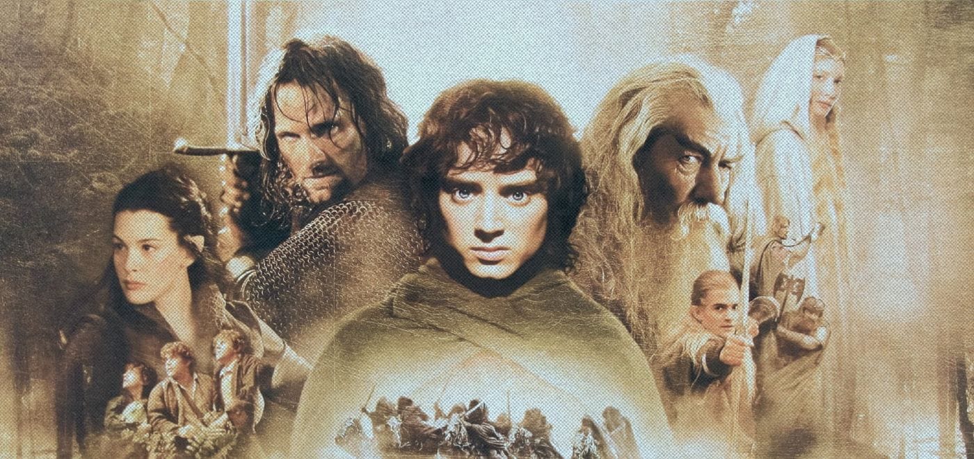 Обложка к фильму "Властелин колец: Братство кольца" (2001 год)