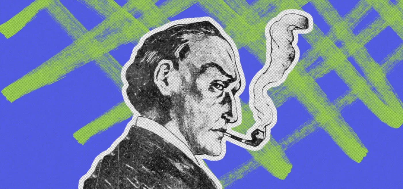 Иллюстрация Шерлока Холмса, автор Сидни Пэджет
