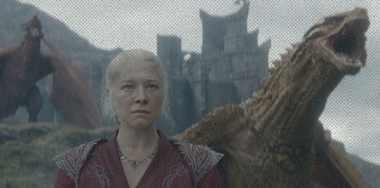 Кадр из ролика  Rhaenyra’s Dragon Is Actually Her Greatest Weakness (You Missed This) || Goated Theory