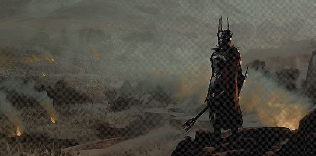 Кадр из ролика  The History of Sauron [COMPILATION] | Tolkien Explained || Nerd of the Rings