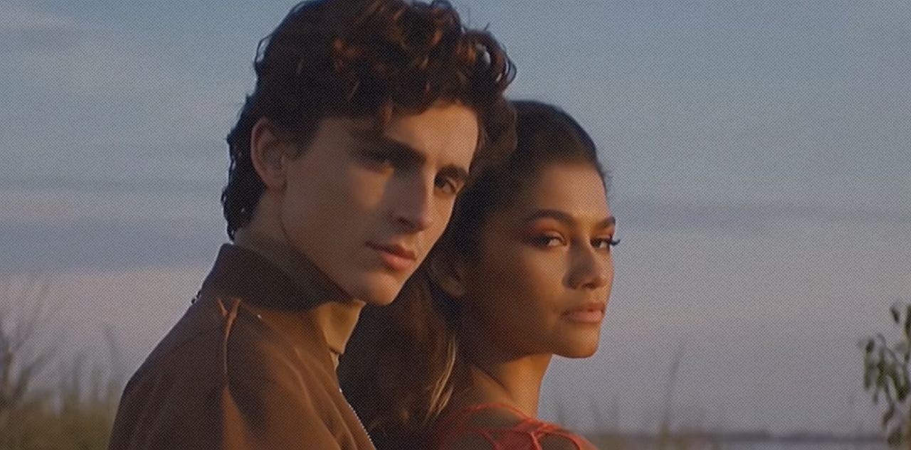 Кадр из ролика  Zendaya and Timotheé Chalamet-National Anthem || Oceanuka