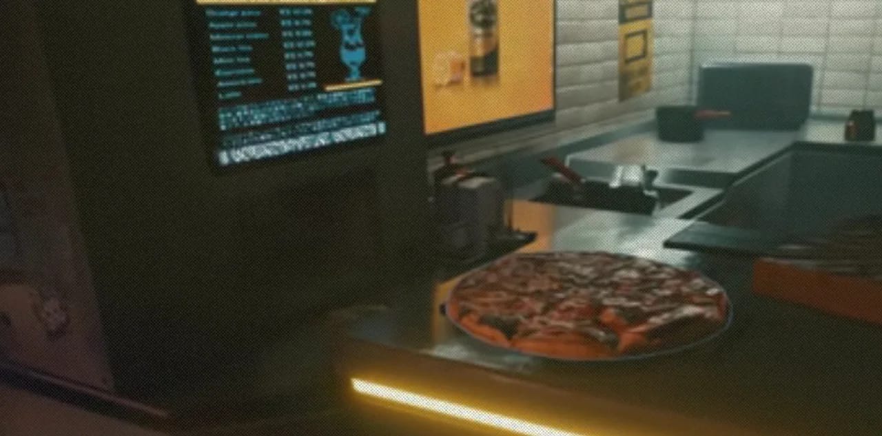Кадр из ролика Choose every PIZZA for Judy - Cyberpunk 2077 || misternoobie