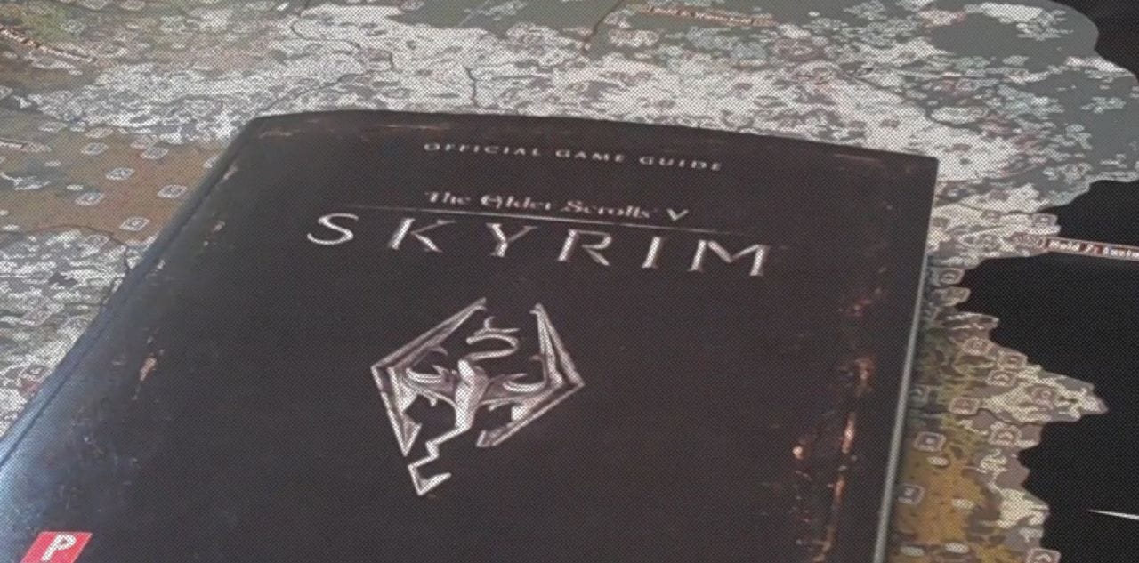 Кадр из ролика  Skyrim - Official Prima Strategy Guide (Review, First Looks) || Memorable Gaming