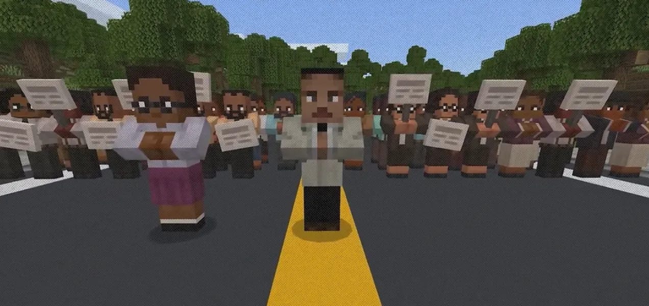 Протест в Minecraft