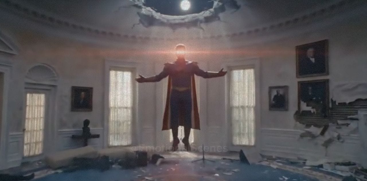 Кадр из ролика  Homelander went Scorched Earth in The Boys Finale (Alternate Ending) ||  Universe Lander