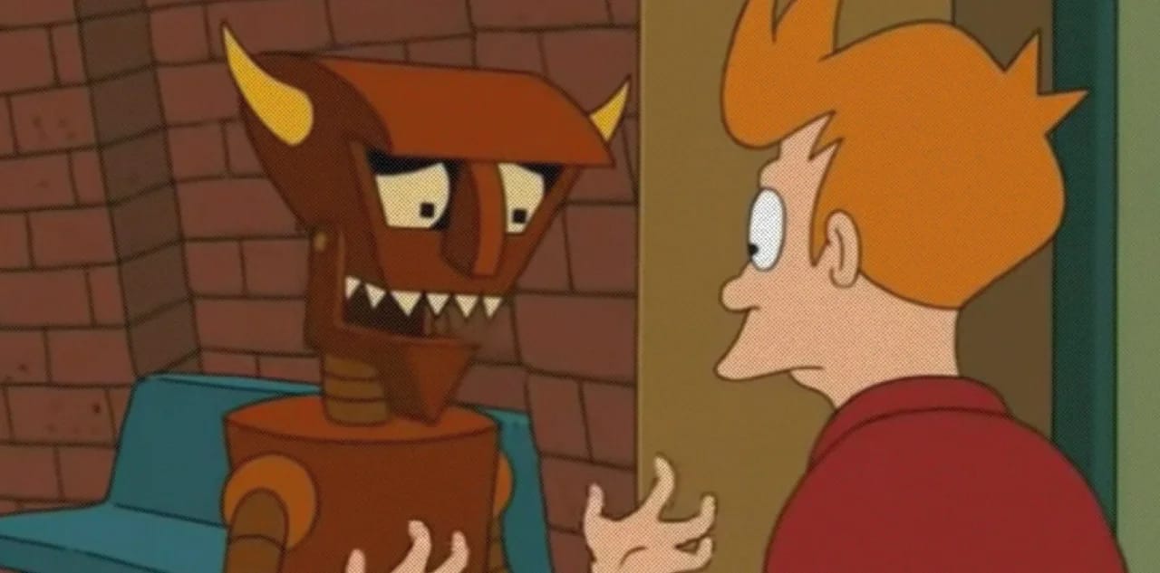 Кадр из ролика Futurama - The Robot Devil ||  Wii DuB