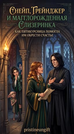 Обложка фанфика Снейп, Грейнджер и магглорожденная слизеринка