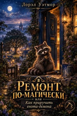 Обложка фанфика Ремонт по-магически, или Как приручить енота-демона