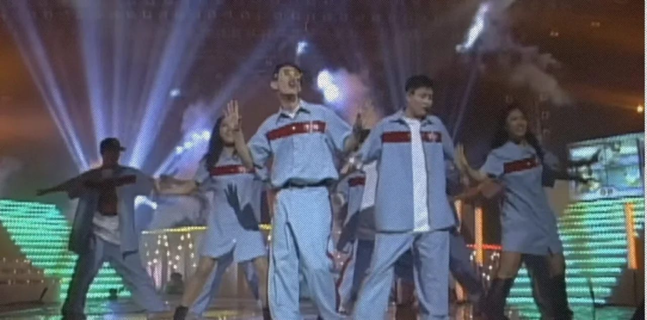 Кадр из ролика DJ DOC - OK? OK!, 디제이 디오씨 - 미녀와 야수, MBC Top Music 19960301 || MBCkpop