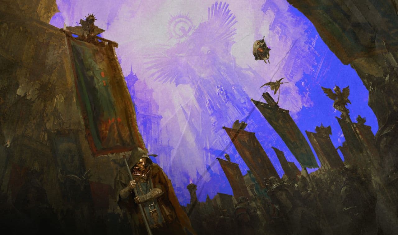 Коллаж: официальный концепт-арт Warhammer 40,000