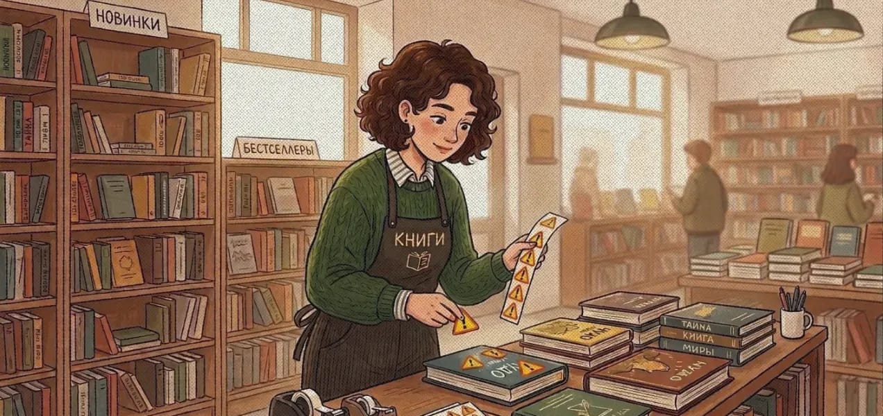 Сотрудница книжного