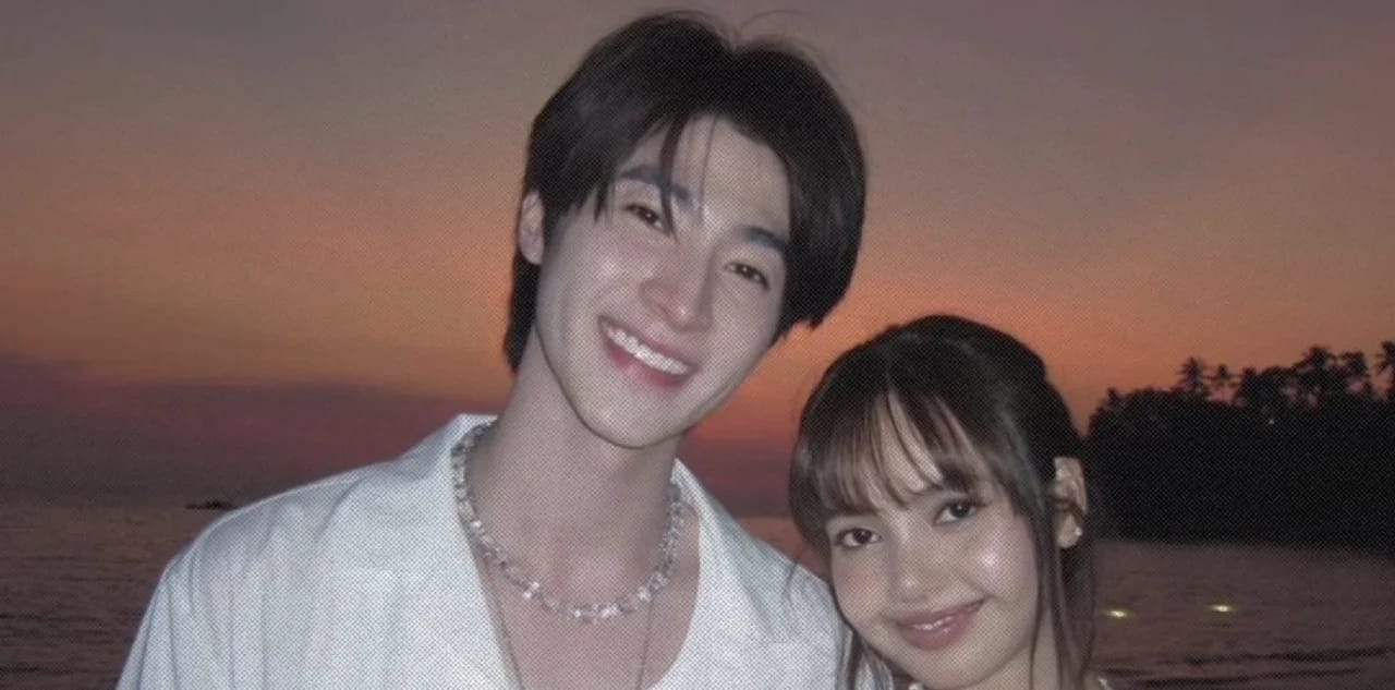 Кадр из ролика Portraits of BLACKPINK Lisa and Thai Artist Blue Pongtiwat Who Are Rumored to Be Dating? || OPPA GOSSIP